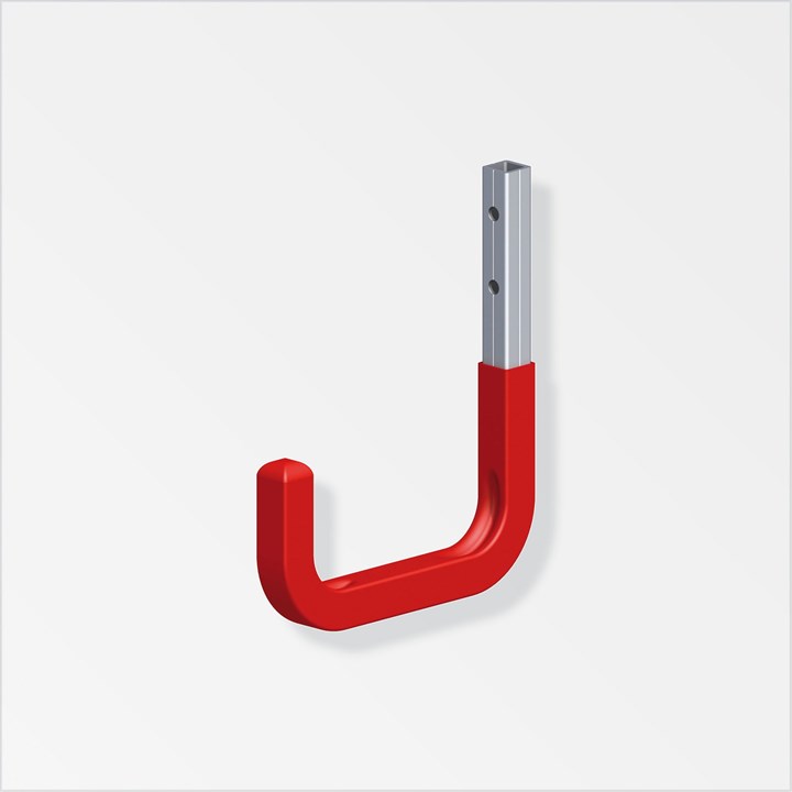 alfer® Aluminium Hook 80 x 120mm Red