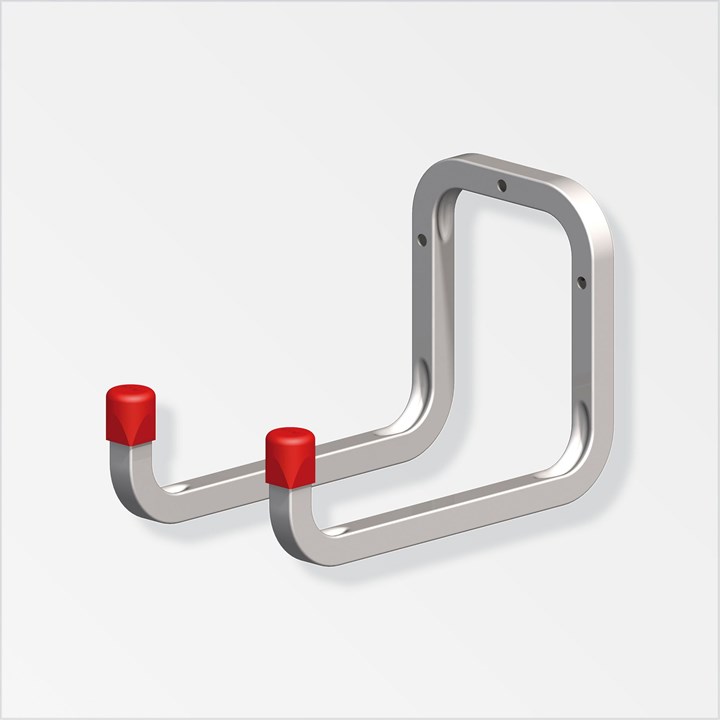 alfer Steel Galvanised Double Hook - Ladder/Tools 200 x 80 x 98mm