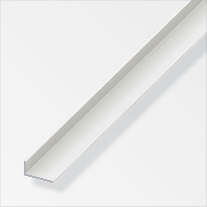 alfer PVC Angle 25 x 20 x 2mm x 1m White