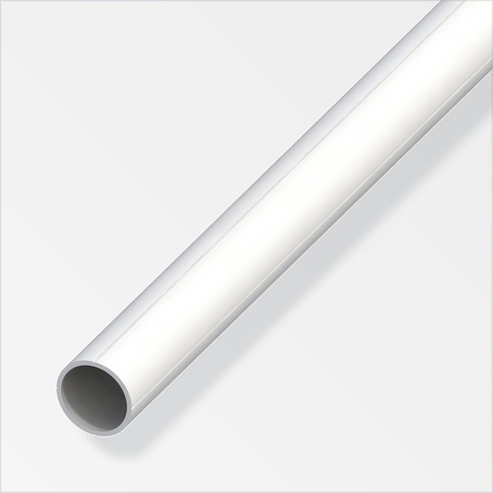 alfer PVC Round Tube 11.5 x 1.5mm x 1m White