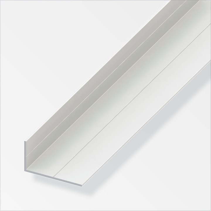 alfer PVC Angle 23.5 x 43.5mm x 2.5m White