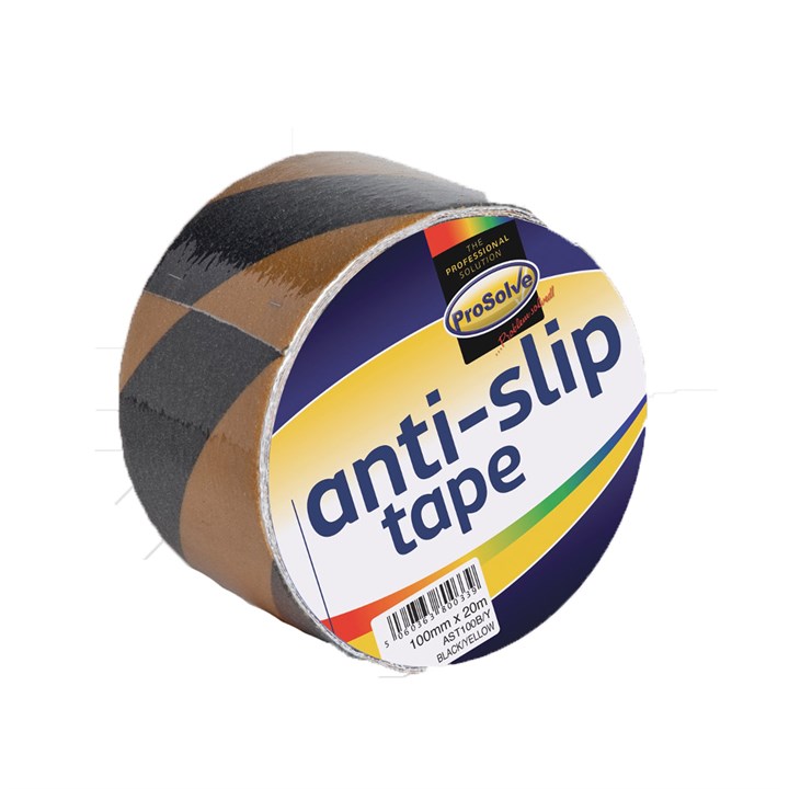 ProSolve Anti-Slip Tape 100mm x 20m - Black/Yellow