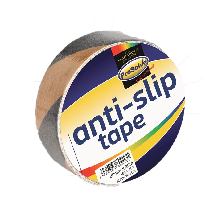 ProSolve Anti-Slip Tape 50mm x 20m Black/Yellow