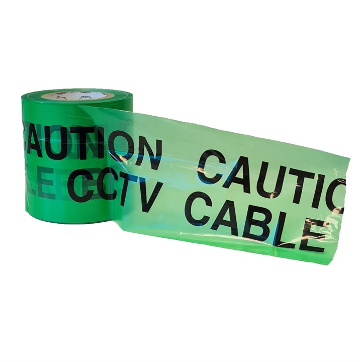 ProSolve Underground Warning Tape (CCTV) 150mm x 365m - Green