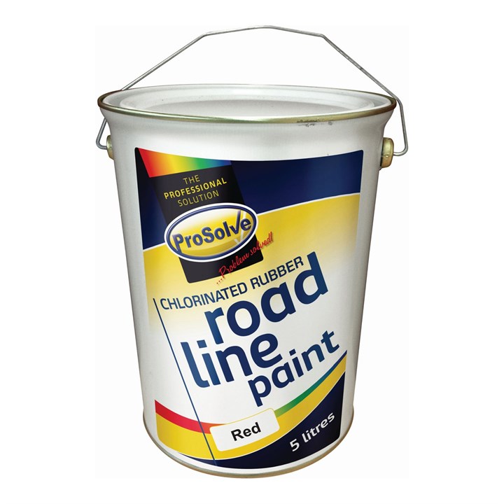 ProSolve Chlorinated Rubber Road Line Paint 5 Litre Red