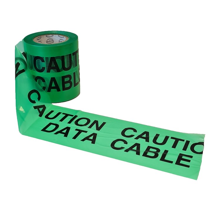 ProSolve Underground Warning Tape (Data Cable)  150mm x 365m - Green