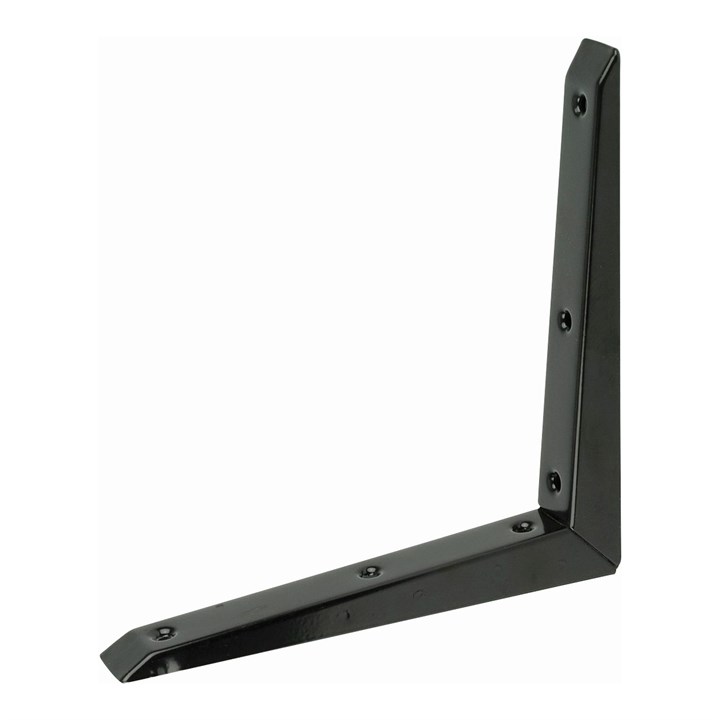 ProSolve Black Mitred Shelf Brackets - 250mm