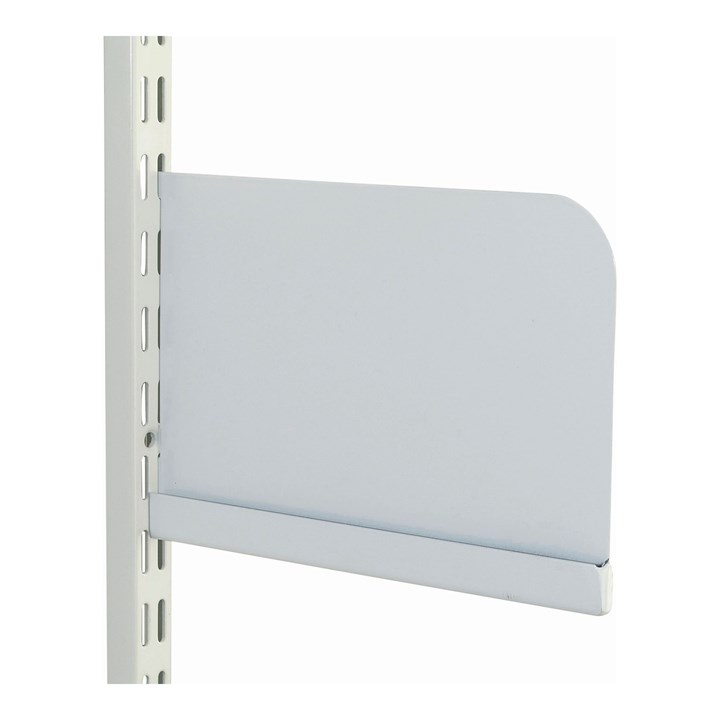ProSolve Shelf Ends White for 320mm Steel Shelf (Pair)