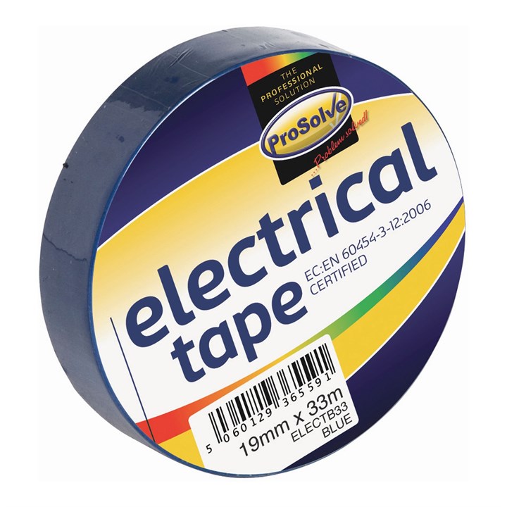 ProSolve Electrical Tape 19mm x 33m - Blue