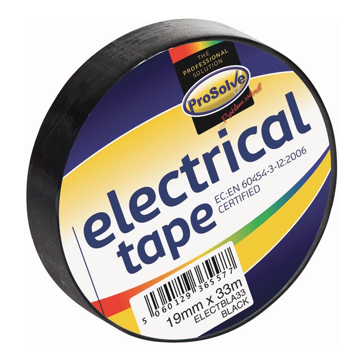 ProSolve Electrical Tape 19mm x 33m - Black
