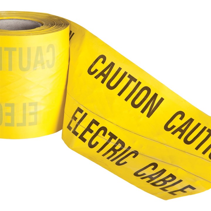 ProSolve Detectable Underground Tape (Electric Cable) 150mm x 100m - Yellow