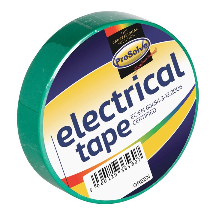 ProSolve Electrical Tape Green 20m