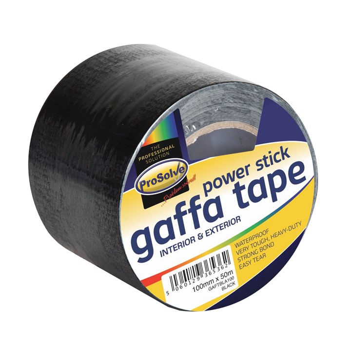 ProSolve Gaffa Tape 100mm x 50m - Black
