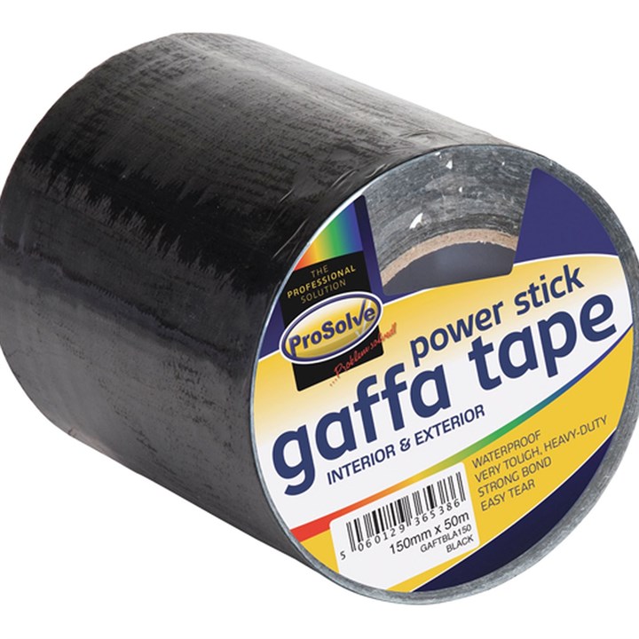 ProSolve Gaffa Tape 150mm x 50m - Black