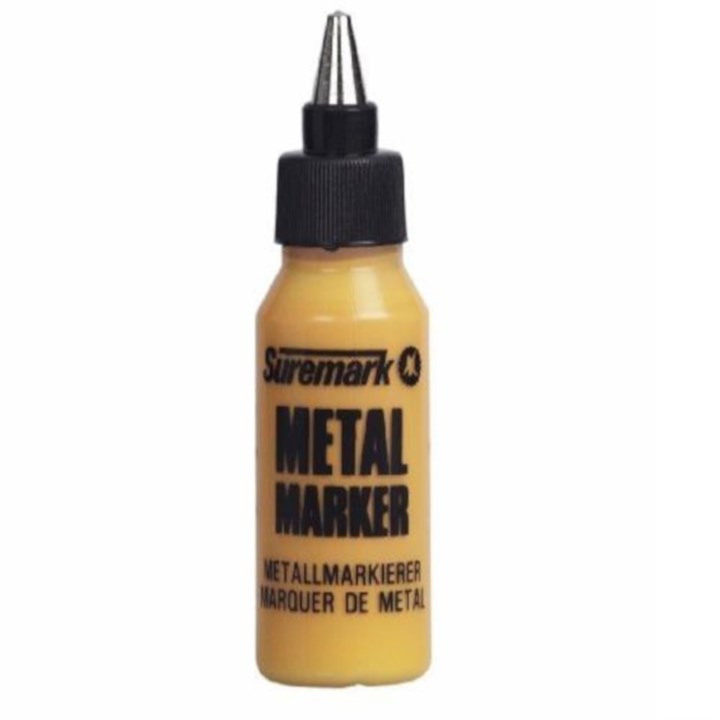 Metal Markers Yellow 50ml - c/w Brass Head