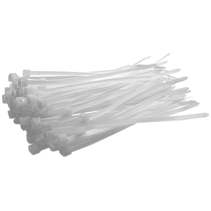 ProSolve White Cable Ties 100 x 2.5mm (Pack of 100)