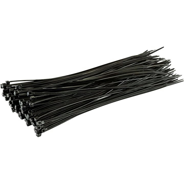 ProSolve Black Cable Ties 200 x 4.8mm (Pack of 100)