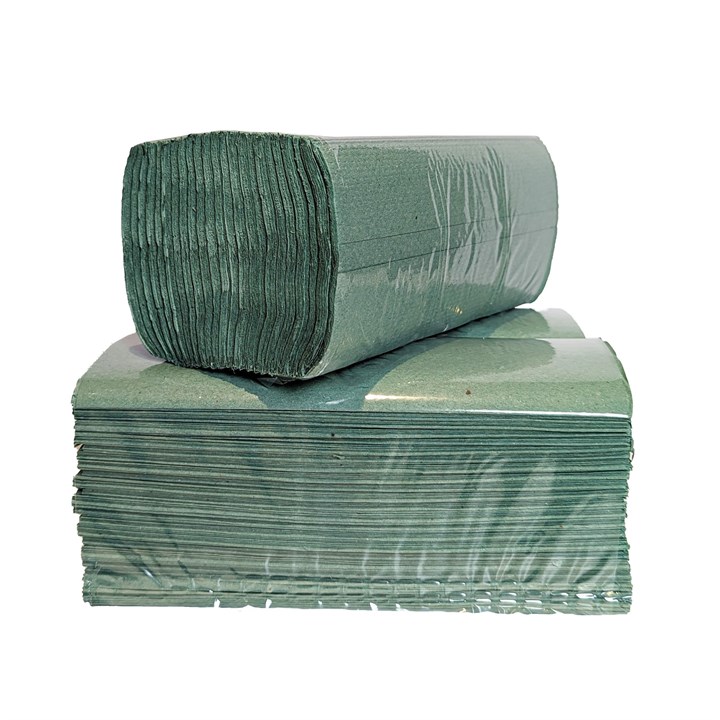 ProSolve Green C-Fold Hand Towel 1 Ply 240 Sheet (Box of 12)