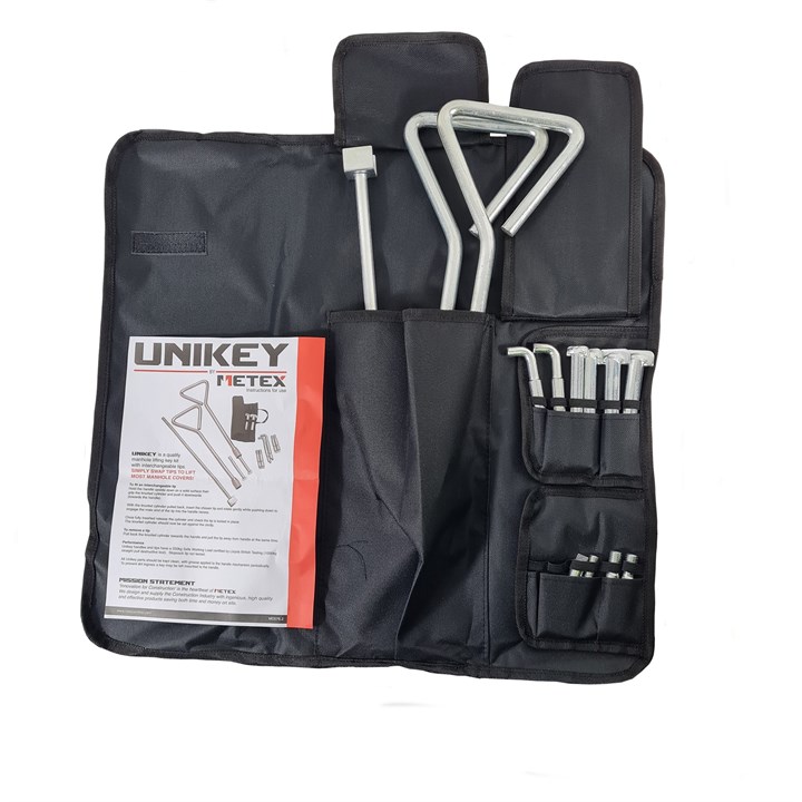 Unikey Universal Manhole Cover Lifting Kit C/W Case