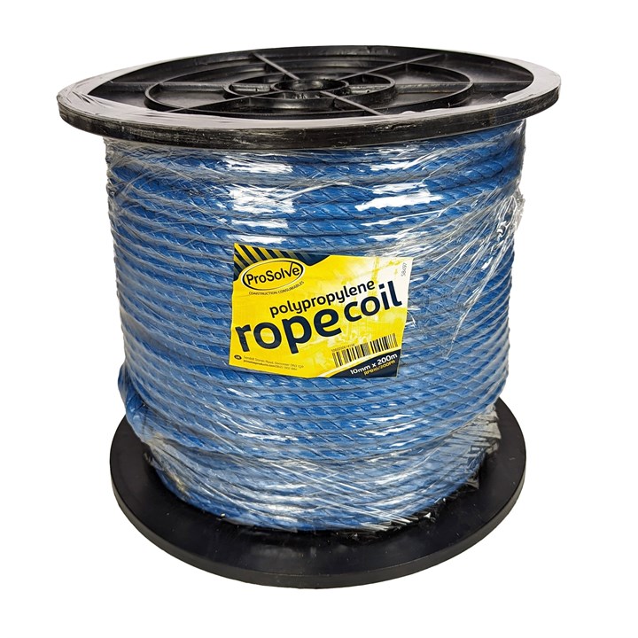 ProSolve Draw Cord Rope 10mm x 200m - Plastic Reel