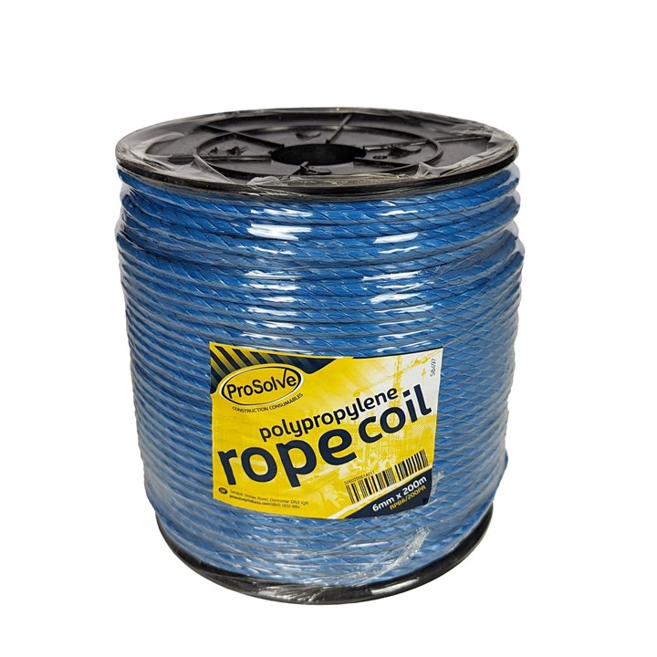 ProSolve Draw Cord Rope 6mm x 200m - Plastic Reel