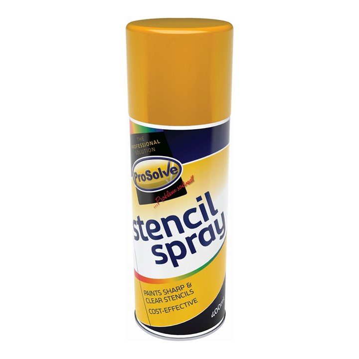 ProSolve Stencil Spray Paint Aerosol 400ml Yellow