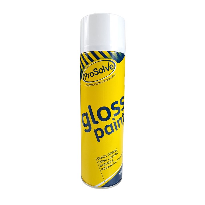 ProSolve All Purpose Acrylic Gloss Spray White 500ml