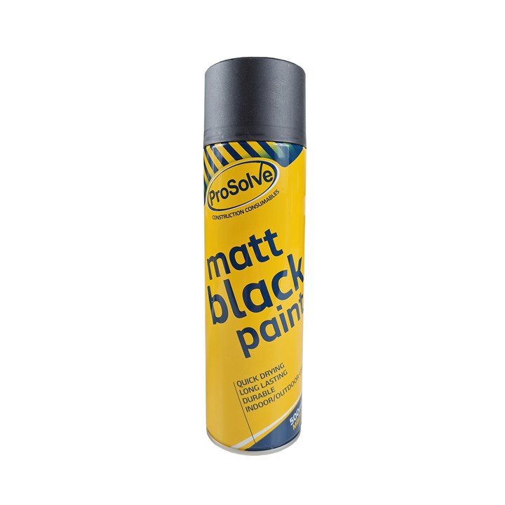 ProSolve All Purpose Acrylic Matt Black Spray 500ml