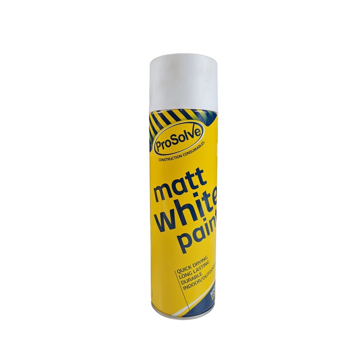 ProSolve All Purpose Acrylic Matt White Spray 500ml