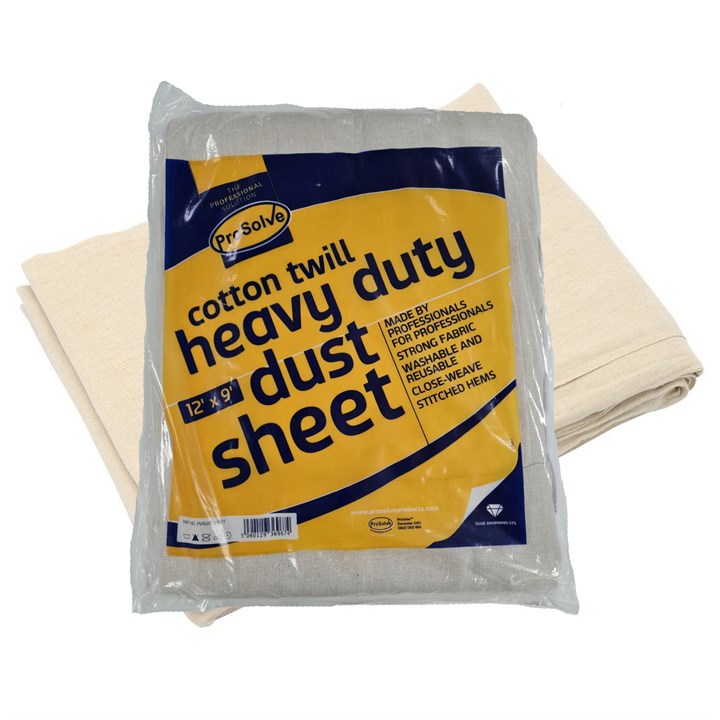 ProSolve Cotton Twill Dust Sheet